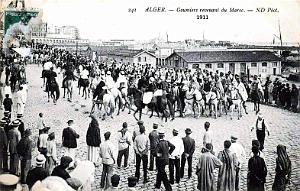 ALGER - GOUMIERS REVENANT DU MAROC - 1911